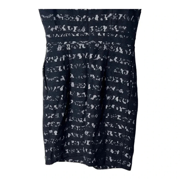 CYNTHUA ROWLEY SLEEVELESS LACE MIDI DRESS SIZE 4 HIDDEN ZIPPER BACK BLACK COLOR - Picture 9 of 9